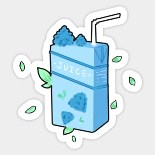 Juice Box Blue Raspberry Sticker